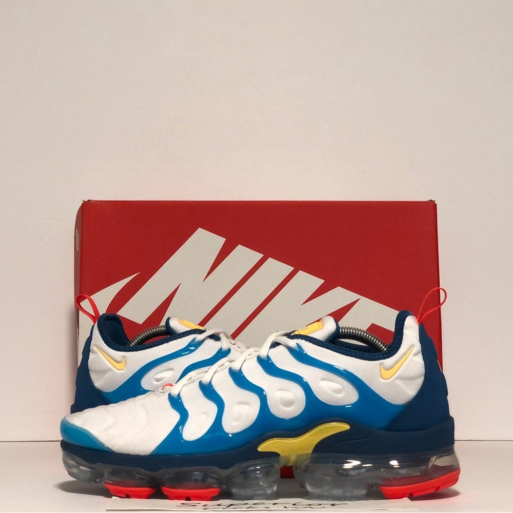 Nike Air Vapormax Plus “White/Citron Pulse” - Picture 1 of 9